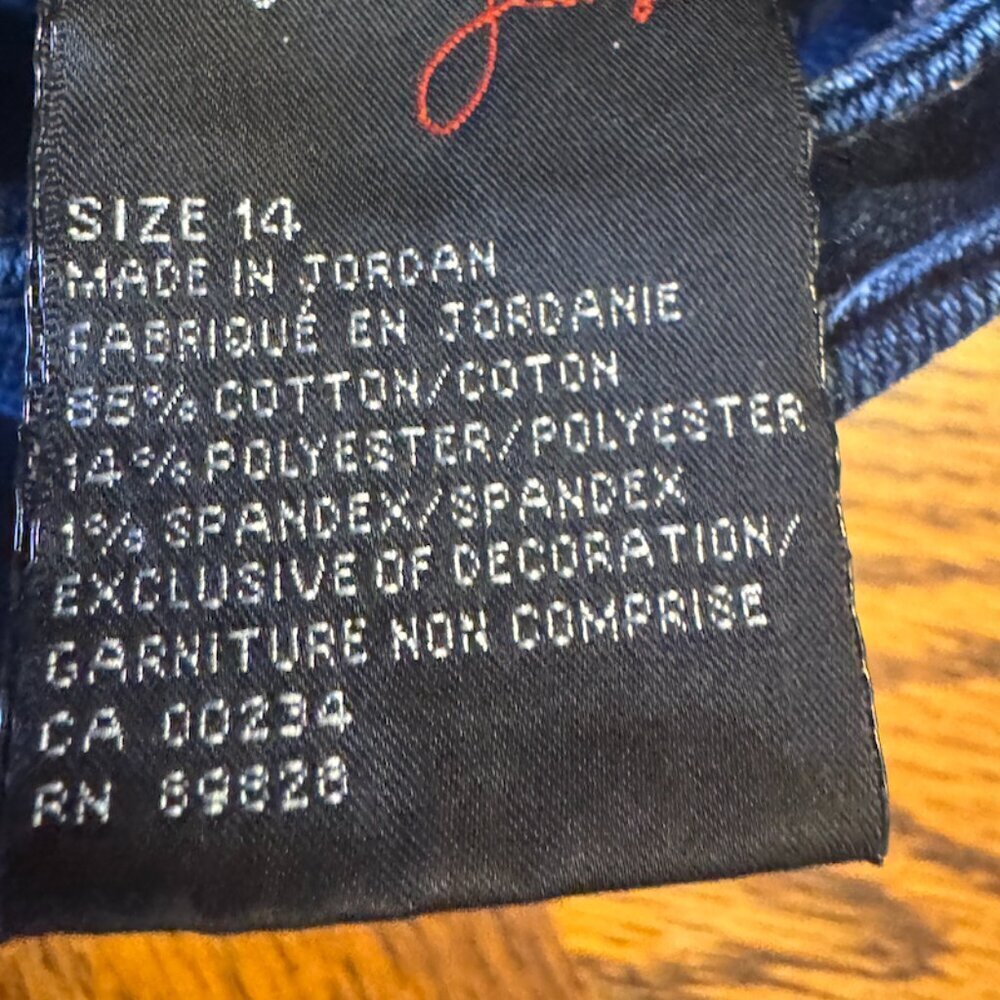 Women's Jeans - Style & Co Size 114Tummy Control, dark blue NWOT (WJJ008) - Picture 7 of 10